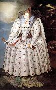 GHEERAERTS, Marcus the Younger Portrait of Queen Elisabeth dfg France oil painting reproduction